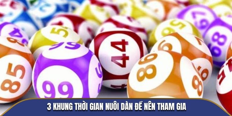 3 khung thời gian nuôi dàn đề nên tham gia